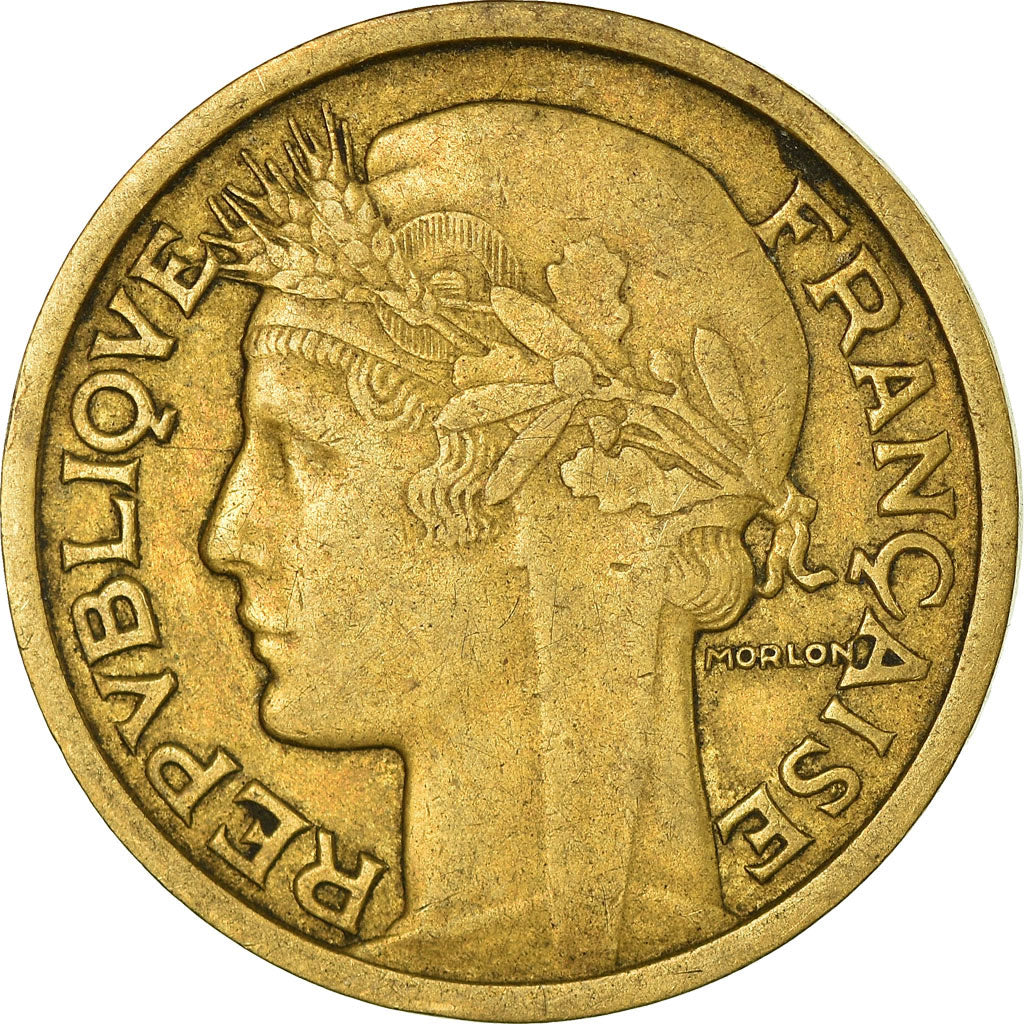 Coin, France, Morlon, Franc, 1936, EF(40-45), Aluminum-Bronze, KM:885