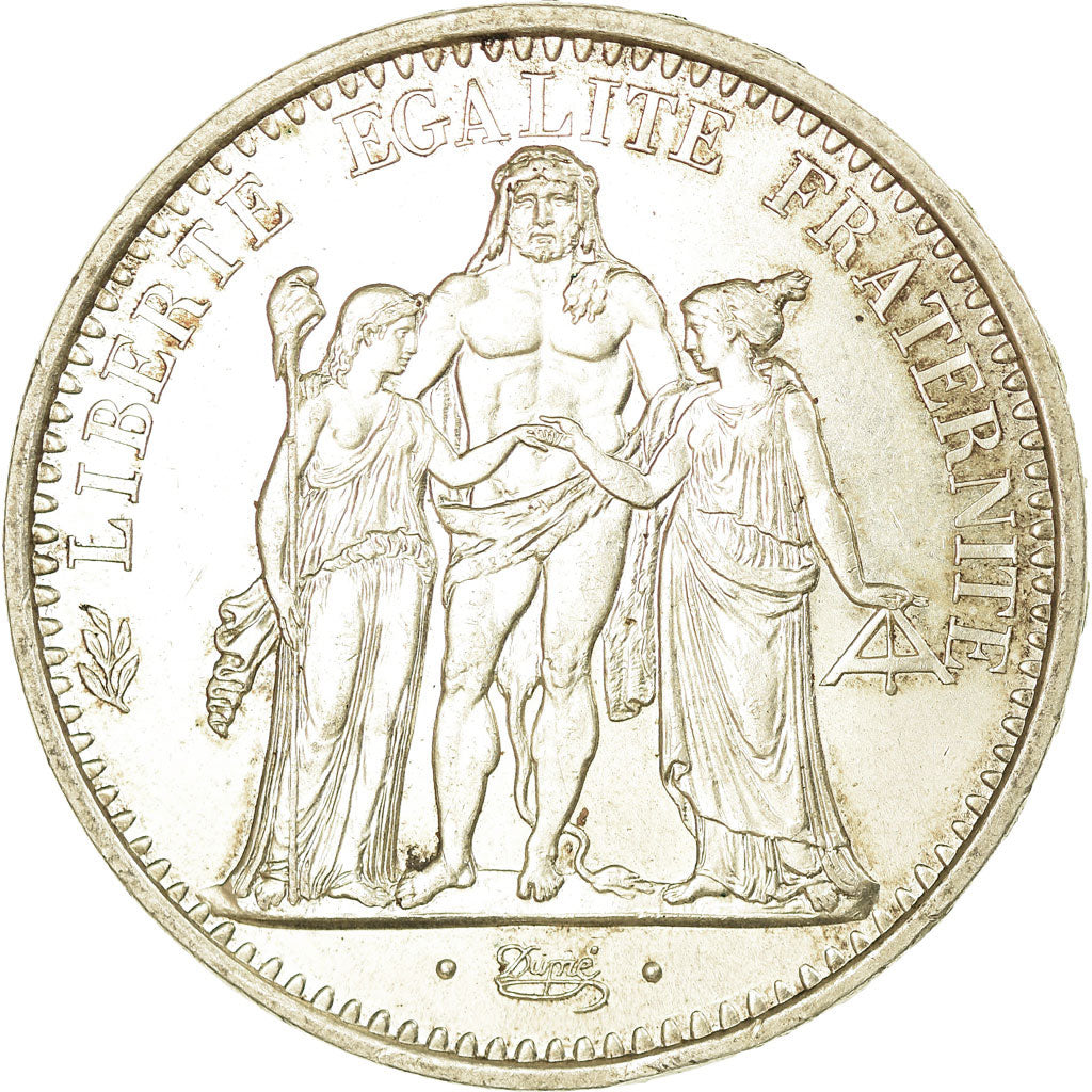 Moeda, França, Hercule, 10 Francs, 1967, Paris, Avec accent, AU(55-58), Prata