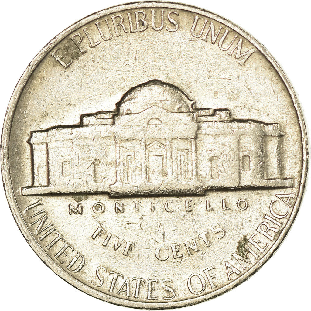 Moeda, Estados Unidos da América, Jefferson Nickel, 5 Cents, 1969, U.S. Mint