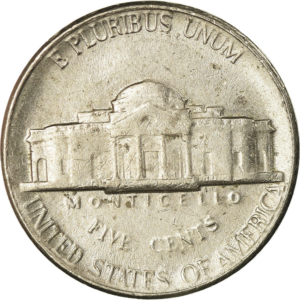 Moeda, Estados Unidos da América, Jefferson Nickel, 5 Cents, 1991, U.S. Mint