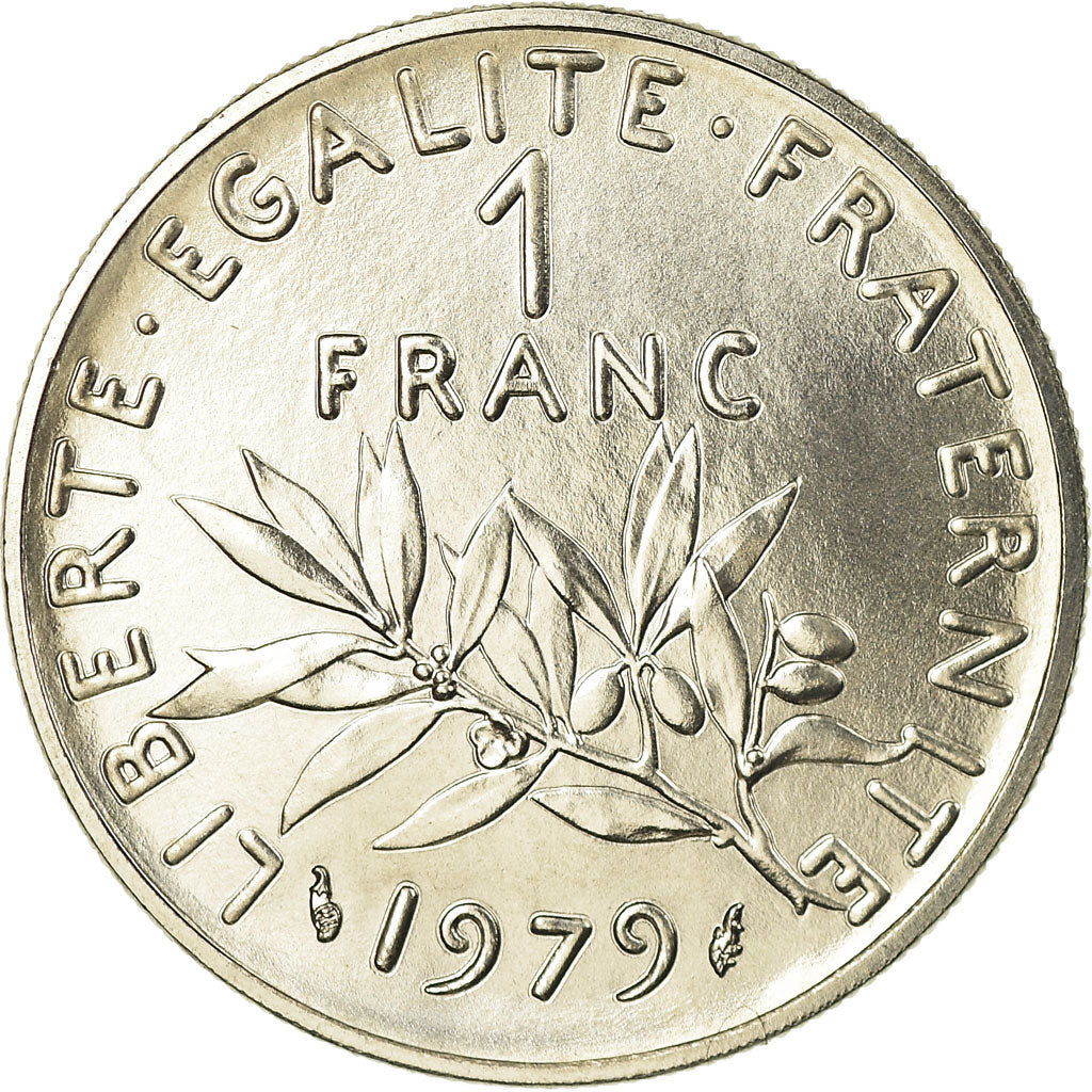 Coin, France, Semeuse, Franc, 1979, Paris, FDC, MS(65-70), Nickel, KM:925.1