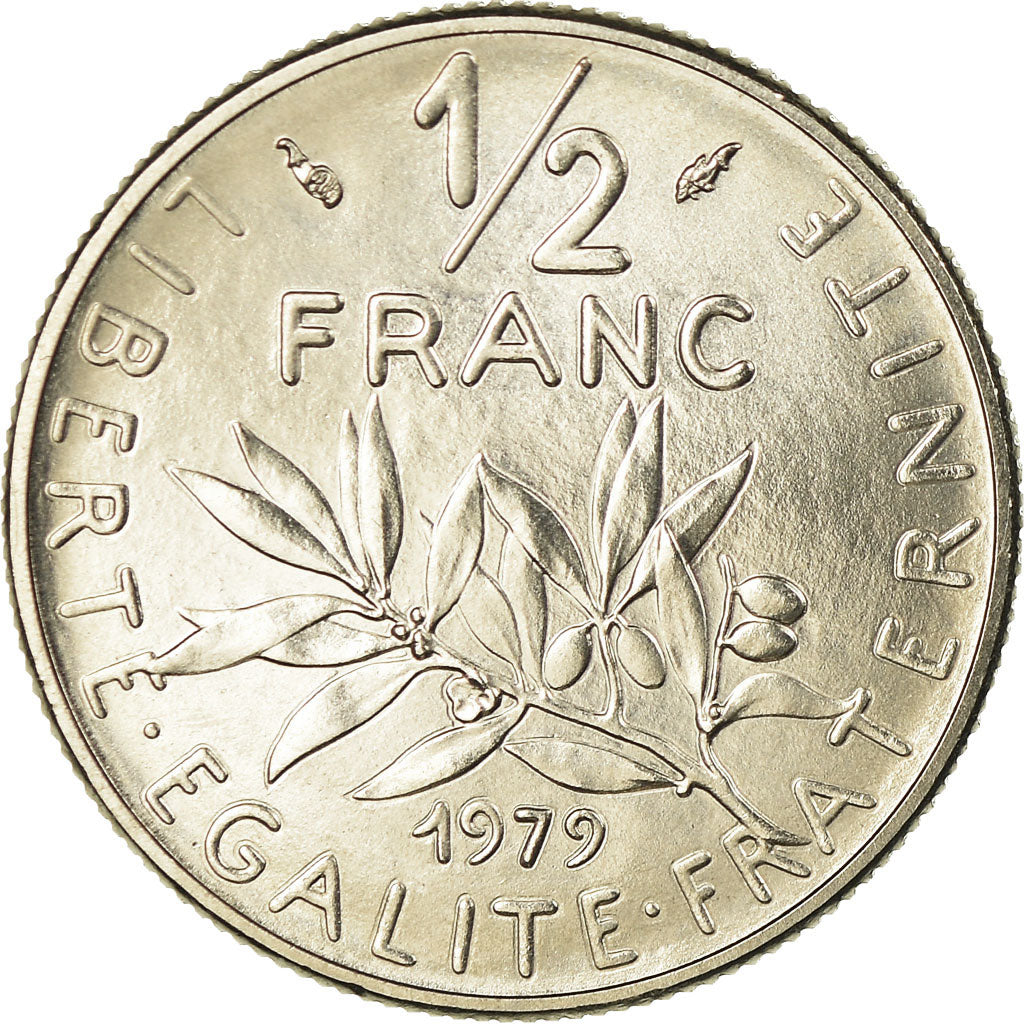Coin, France, Semeuse, 1/2 Franc, 1979, Paris, FDC, MS(65-70), Nickel, KM:931.1