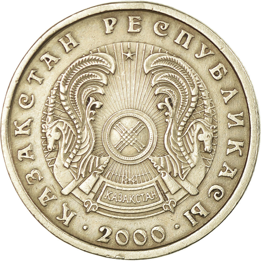Moneta, Kazakistan, 20 Tenge, 2000, BB, Rame-nichel-zinco, KM:26