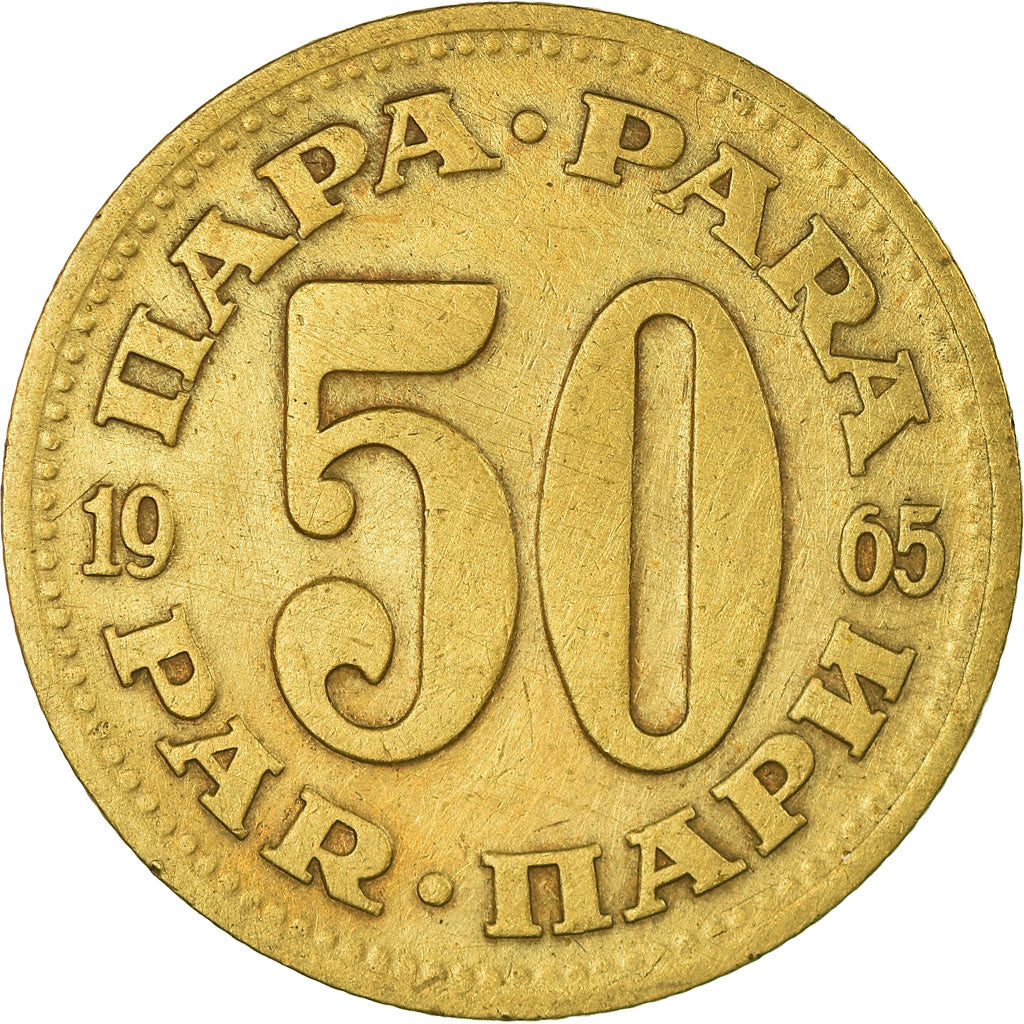 Moneta, Iugoslavia, 50 Para, 1965, MB, Ottone, KM:46.1