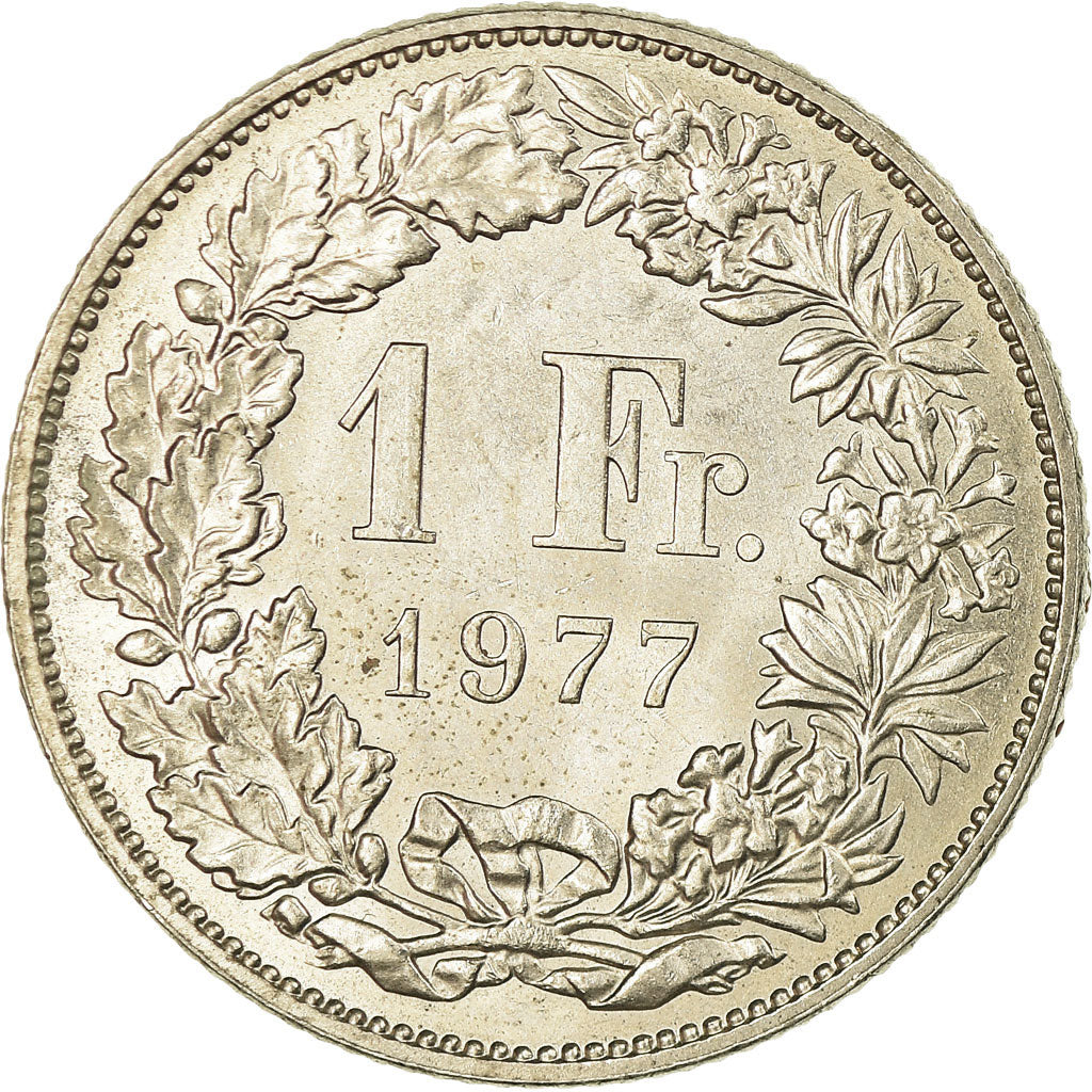 Monnaie, Suisse, Franc, 1977, Bern, TTB+, Copper-nickel, KM:24a.1