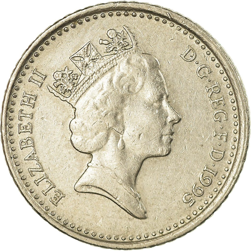 Coin, Great Britain, Elizabeth II, 5 Pence, 1995, VF(30-35), Copper-nickel