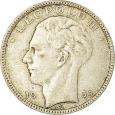 Münze, Belgien, 20 Francs, 20 Frank, 1935, S+, Silber, KM:105