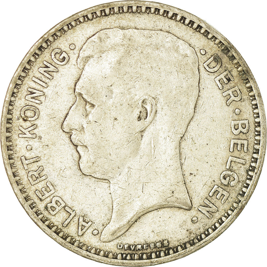 Münze, Belgien, 20 Francs, 20 Frank, 1934, S, Silber, KM:104.1