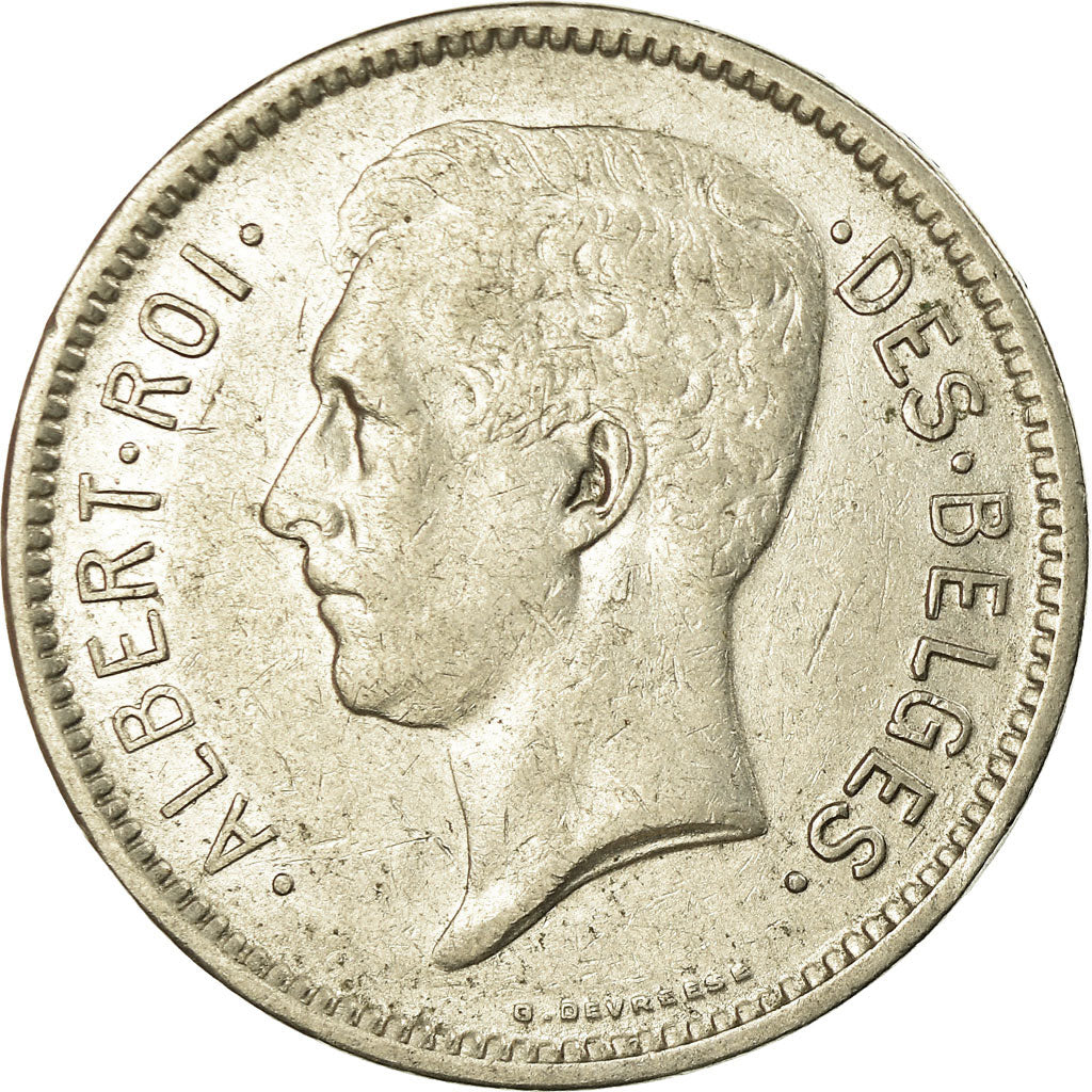 Münze, Belgien, 5 Francs, 5 Frank, 1931, SS, Nickel, KM:97.1
