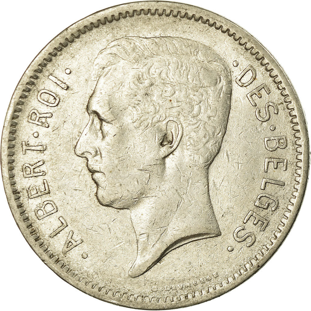 Monnaie, Belgique, 5 Francs, 5 Frank, 1932, TTB, Nickel, KM:97.1