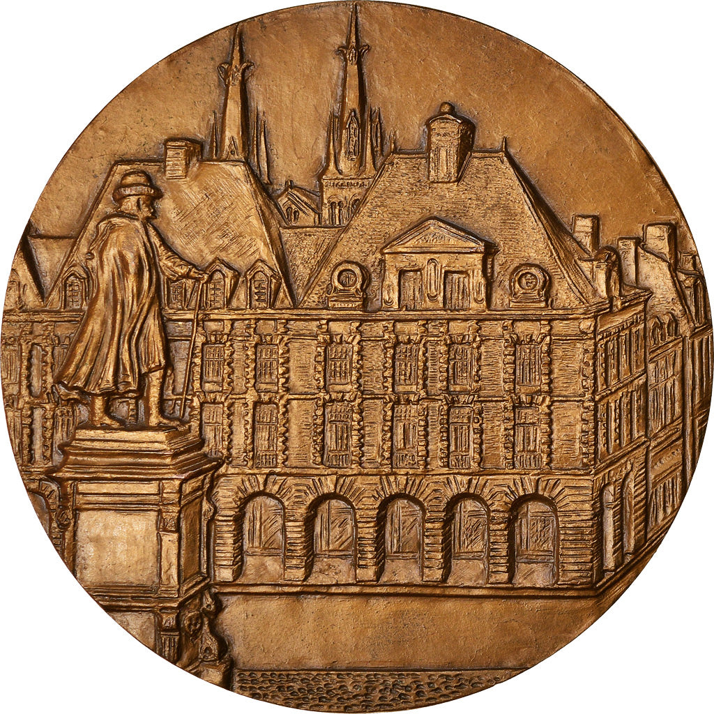 Frankrijk, Medaille, Charleville-Mézières, Place Ducale, Geography, 1984