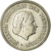 Coin, Netherlands, Juliana, 25 Cents, 1966, AU(50-53), Nickel, KM:183