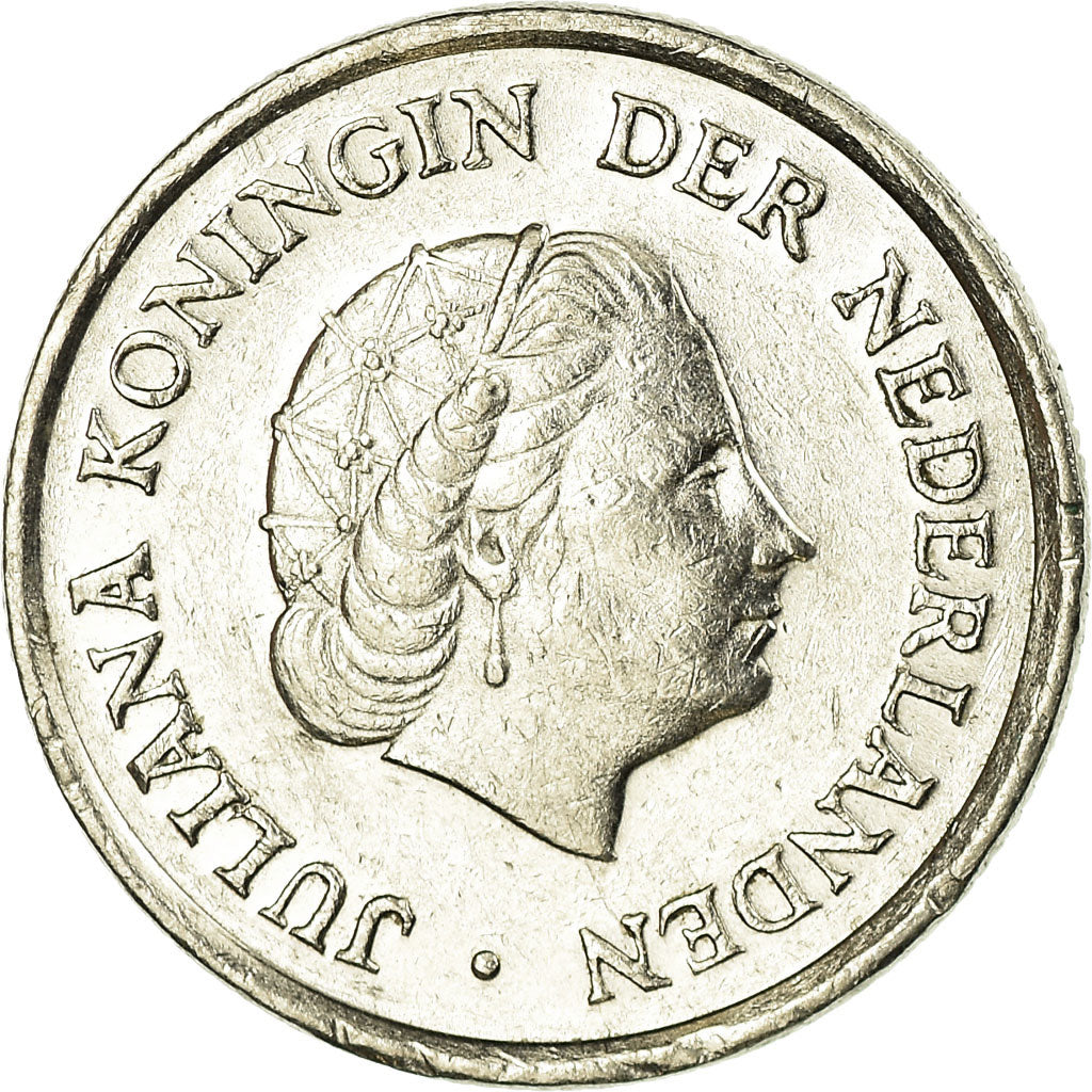 Netherlands, 25 Cents, 1980, Nickel, EF(40-45)