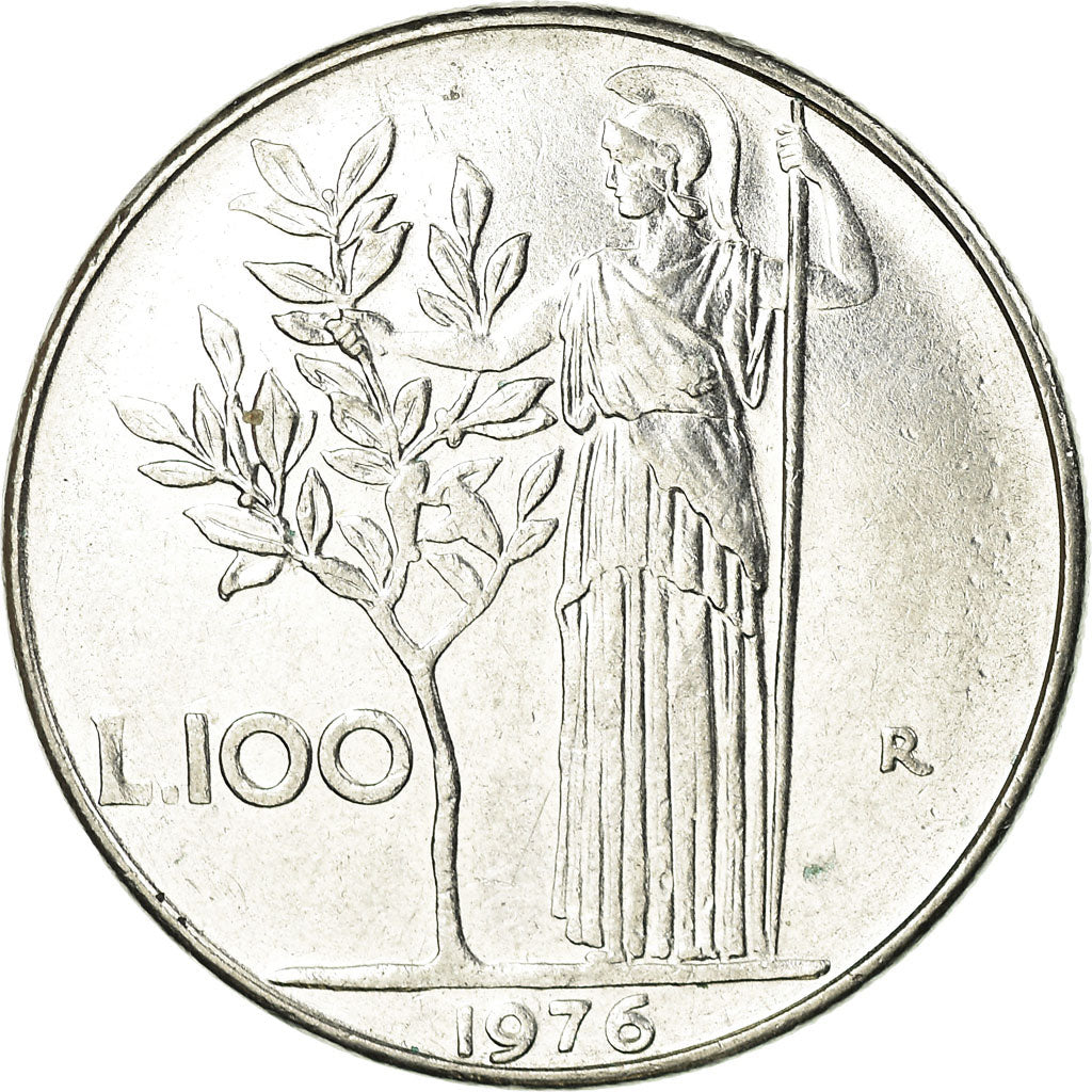 Monnaie, Italie, 100 Lire, 1976, Rome, TTB, Stainless Steel, KM:96.1