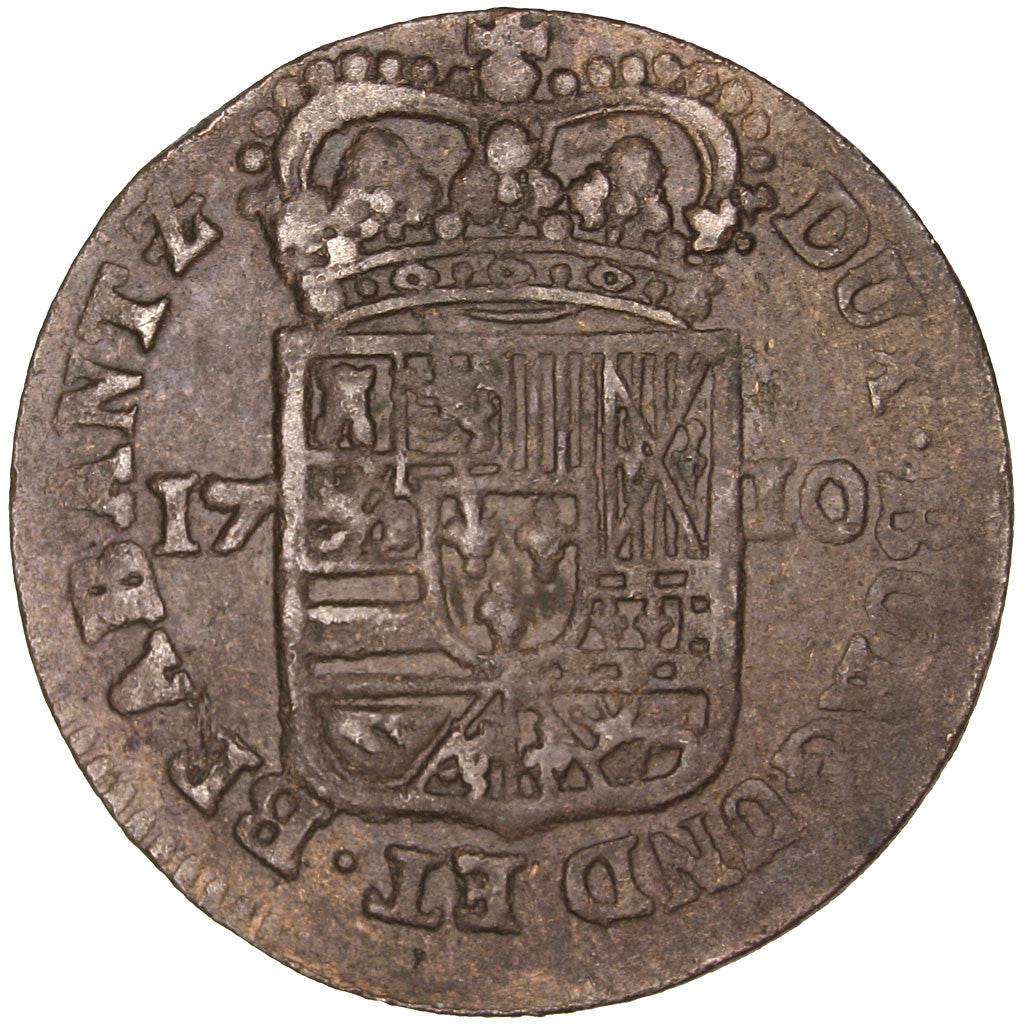 Países Baixos Espanhóis, NAMUR, Philip V of Spain, Liard, 1710, Namur, Cobre