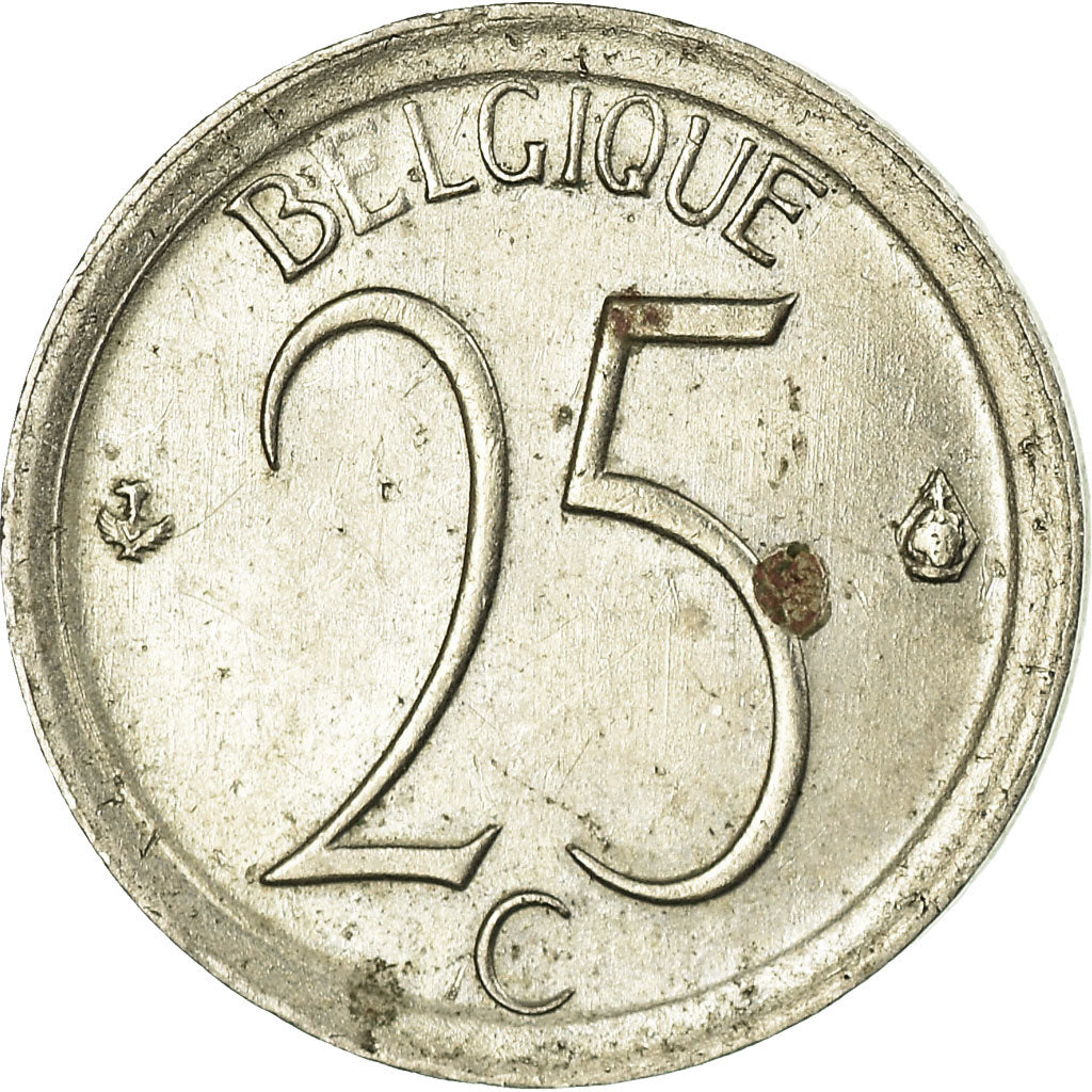 Coin, Belgium, 25 Centimes, 1971, Brussels, VF(30-35), Copper-nickel, KM:153.1