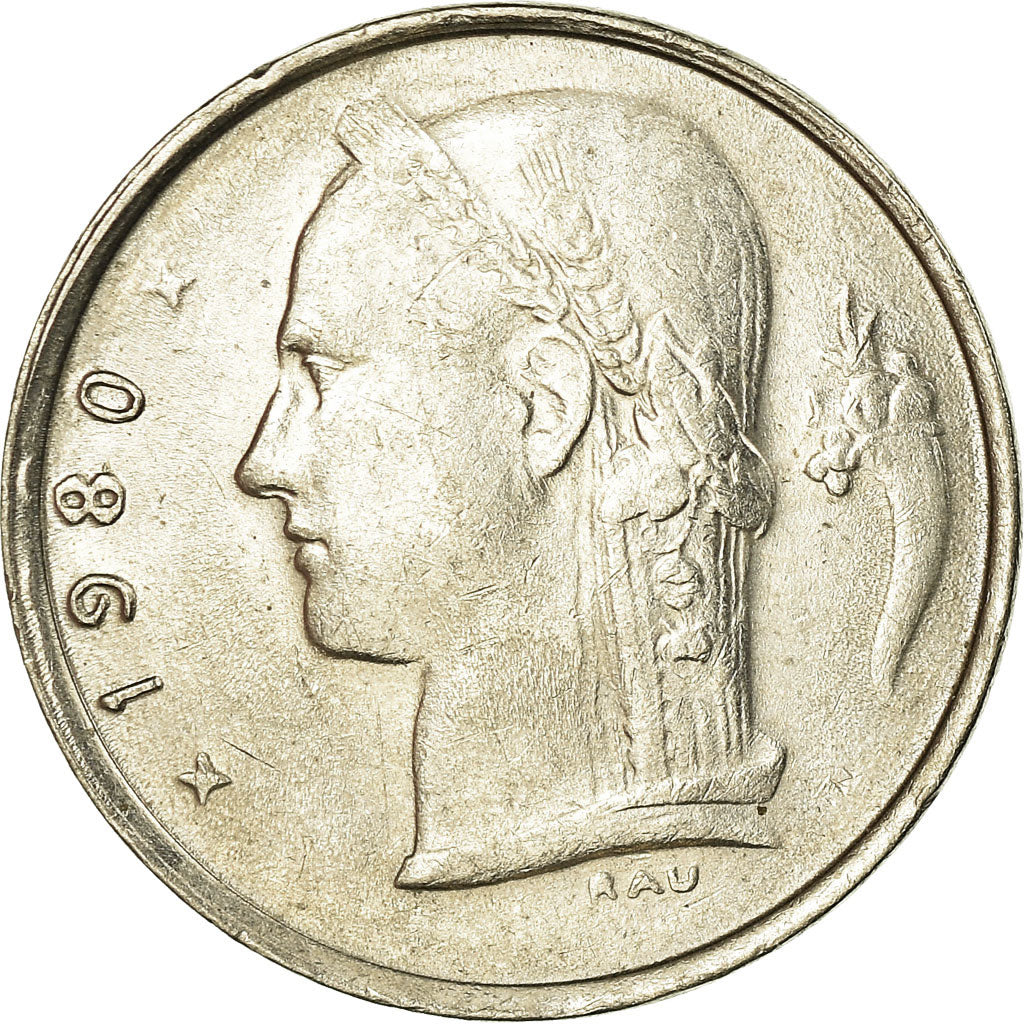 Coin, Belgium, Franc, 1980, AU(50-53), Copper-nickel, KM:142.1
