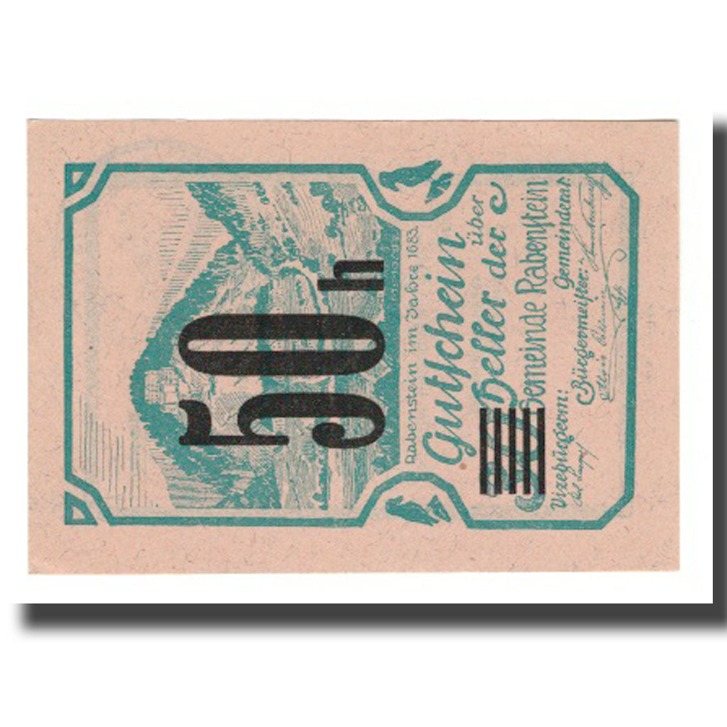 Banknote, Austria, Rabenstein N.Ö. Gemeinde, 50 Heller, Texte 2, 1920