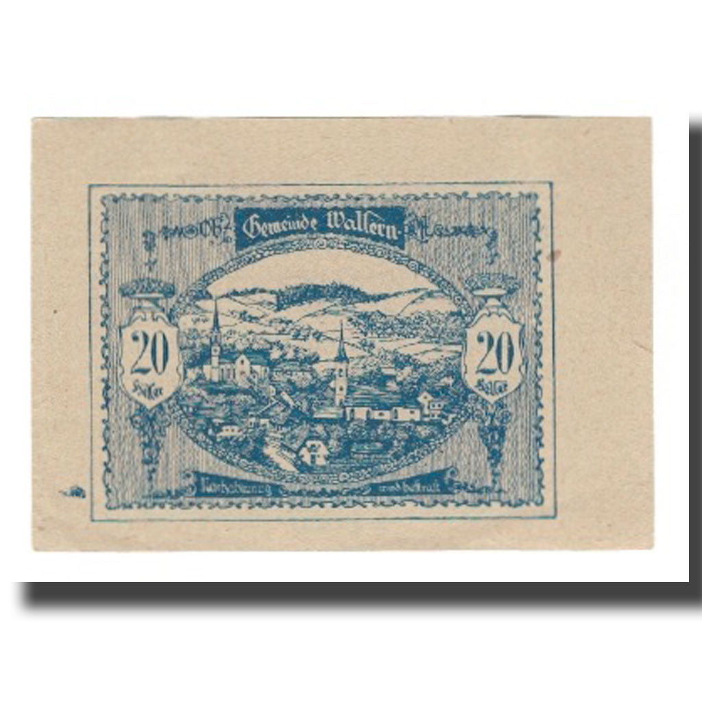 Banknote, Austria, Wallern O.Ö. Gemeinde, 20 Heller, Texte, 1920, 1920-12-31