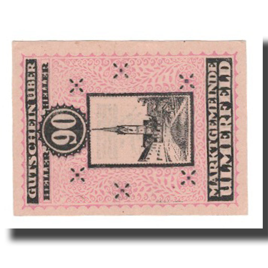 Banknote, Austria, Ulmerfeld N.Ö. Marktgemeinde, 90 Heller, valeur faciale