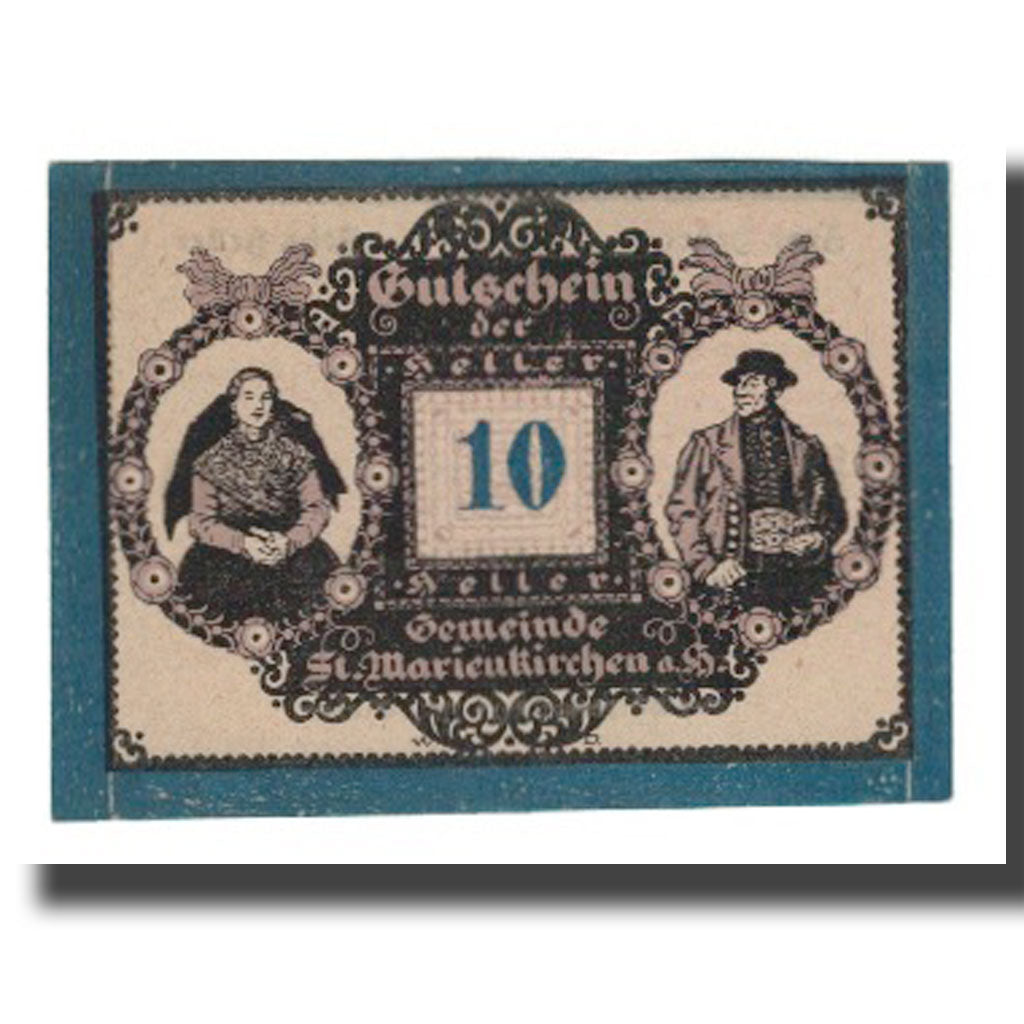 Banknote, Austria, St. Marienkirchen am Hausruck O.Ö. Gemeinde, 10 Heller