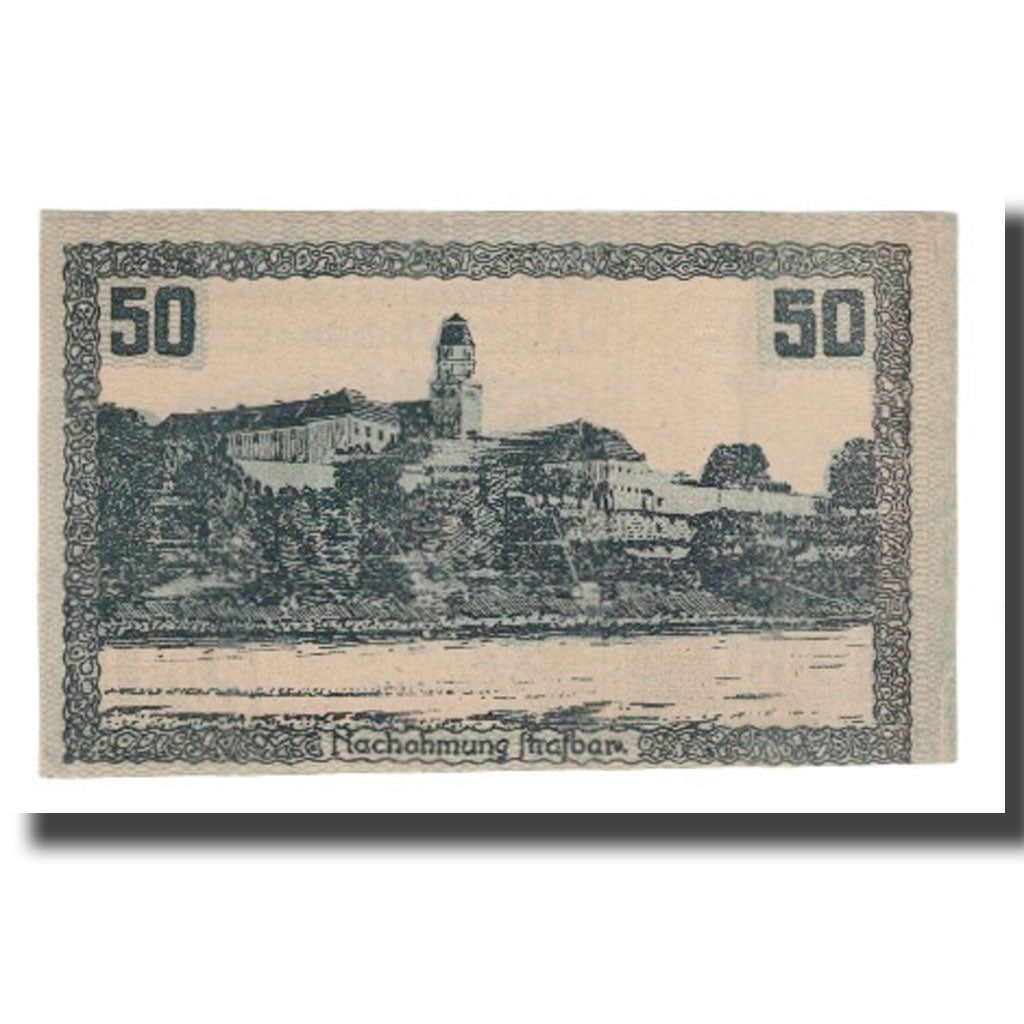 Banknote, Austria, Suben O.Ö. Gemeinde Vorstehung, 50 Heller, paysage, 1920