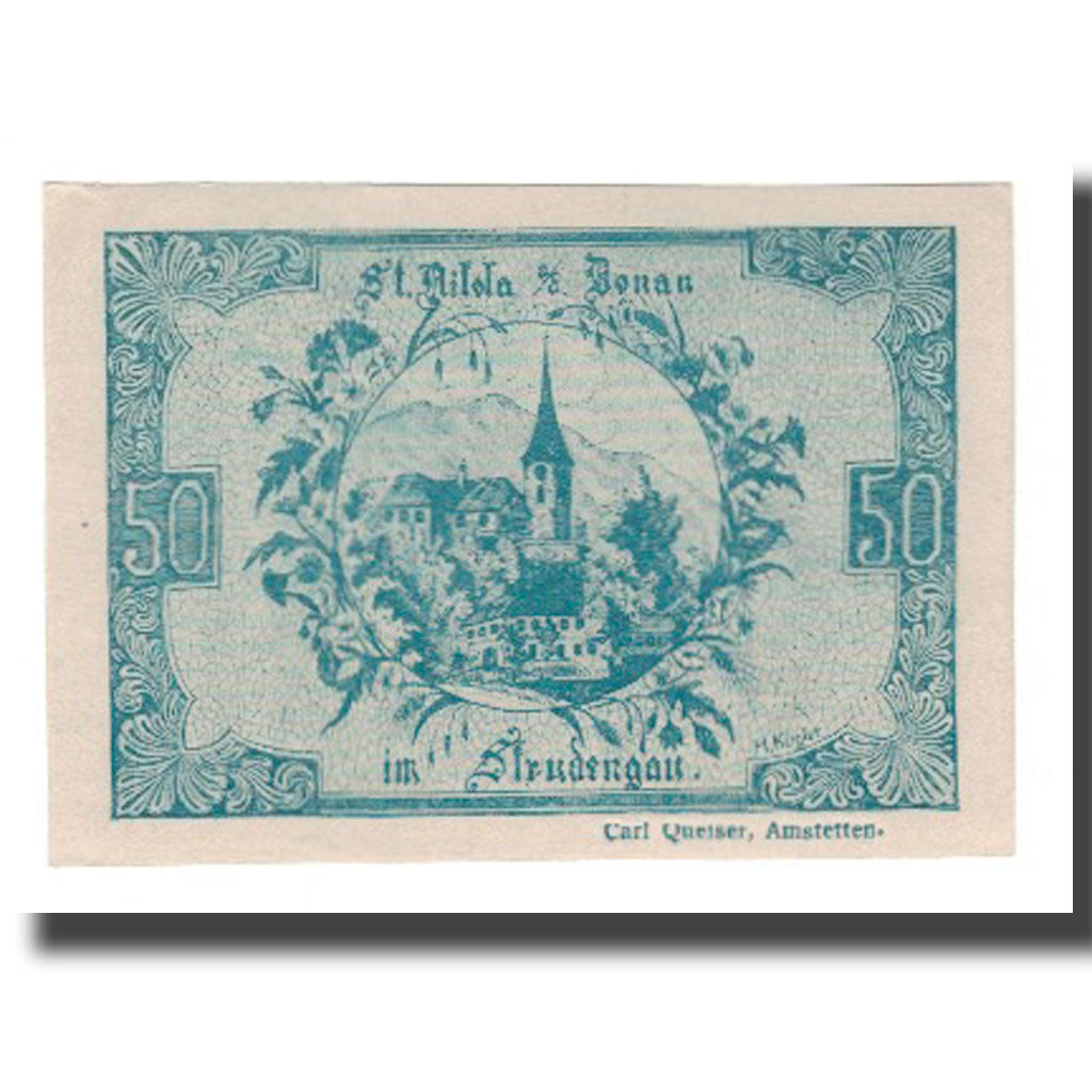 Banknote, Austria, St. Nikola a.d. Donau im Strudengau O.Ö. Marktgemeinde, 50