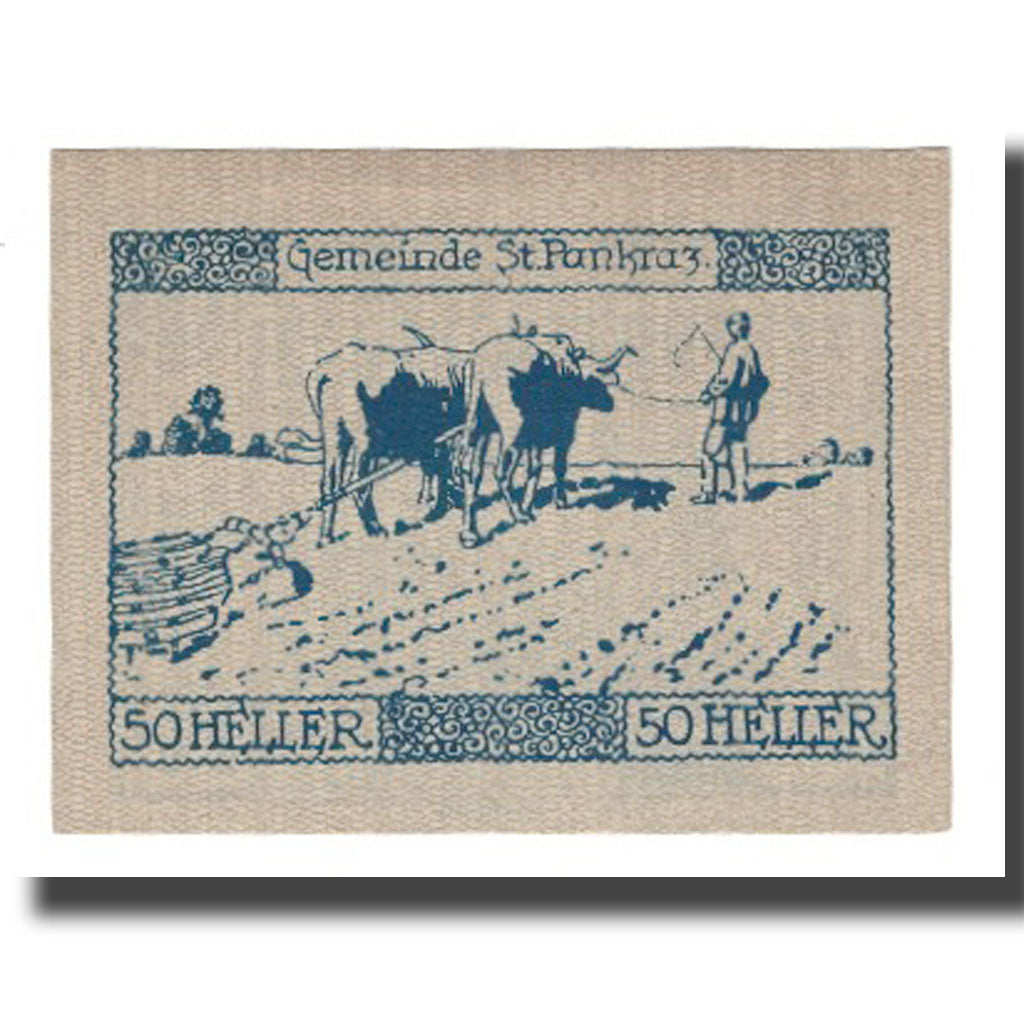 Banknote, Austria, St. Pankraz O.Ö. Gemeinde, 50 Heller, Animaux, 1920
