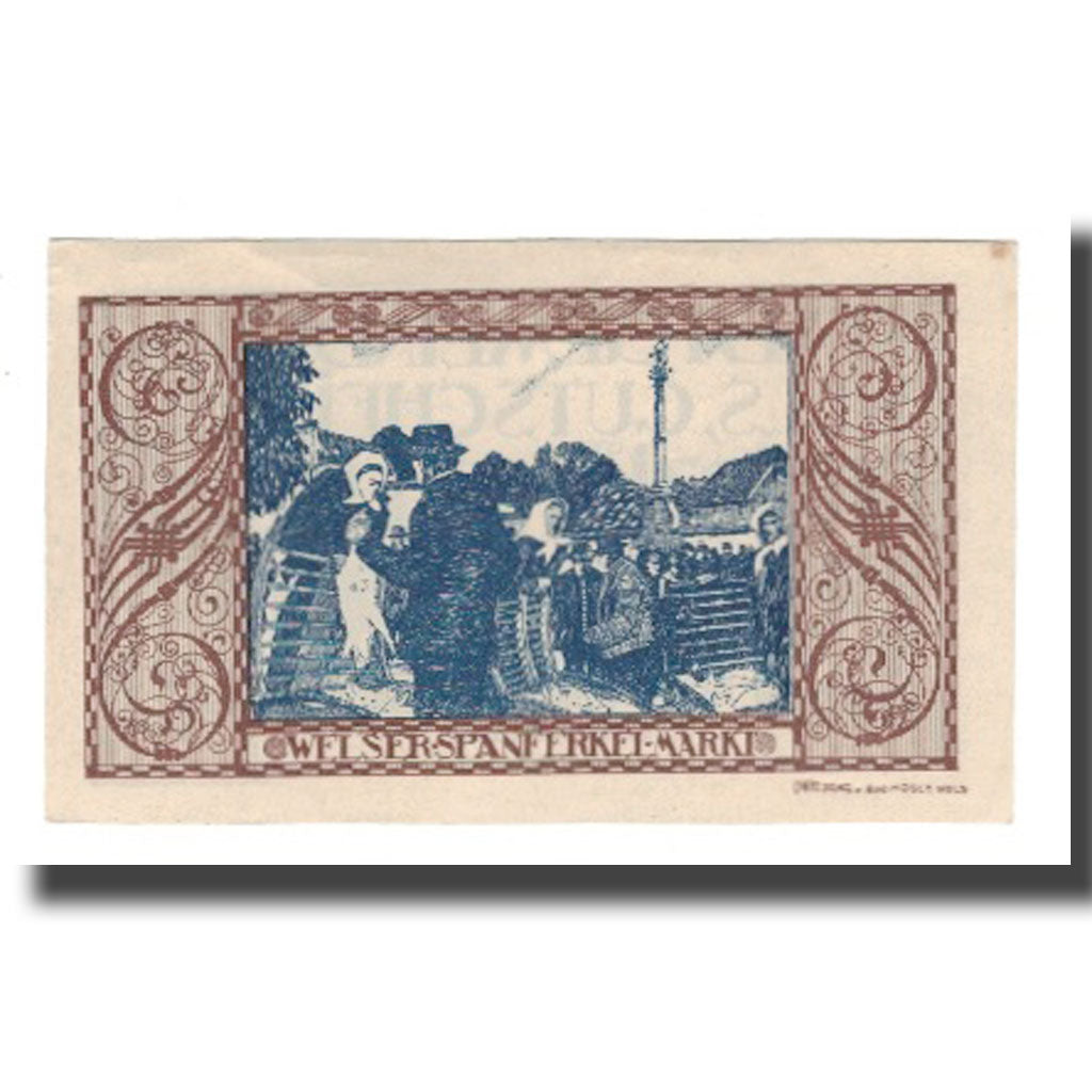 Banknot, Austria, Wels O.Ö. Stadtgemeinde, 30 Heller, personnage 1, 1921