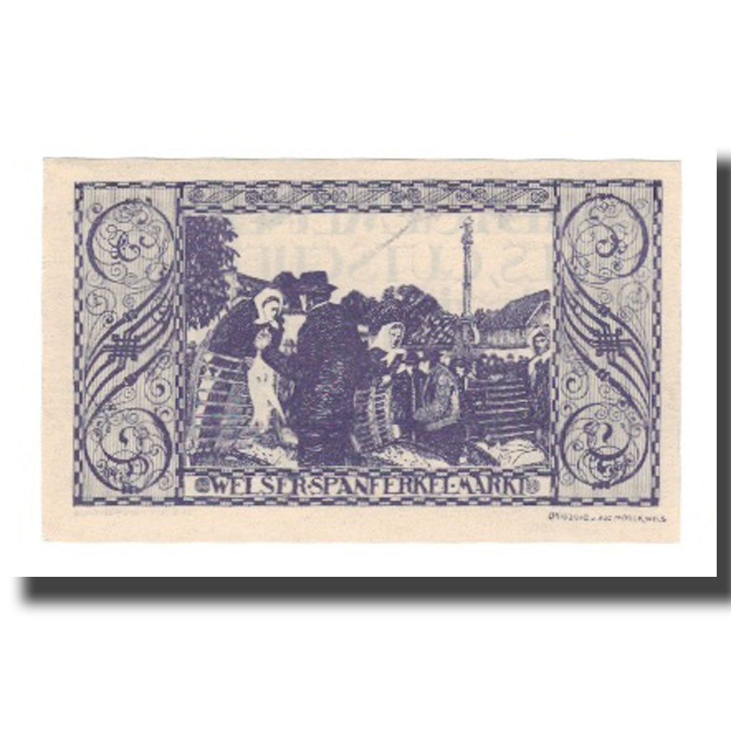 Banknot, Austria, Wels O.Ö. Stadtgemeinde, 30 Heller, personnage 3, 1921