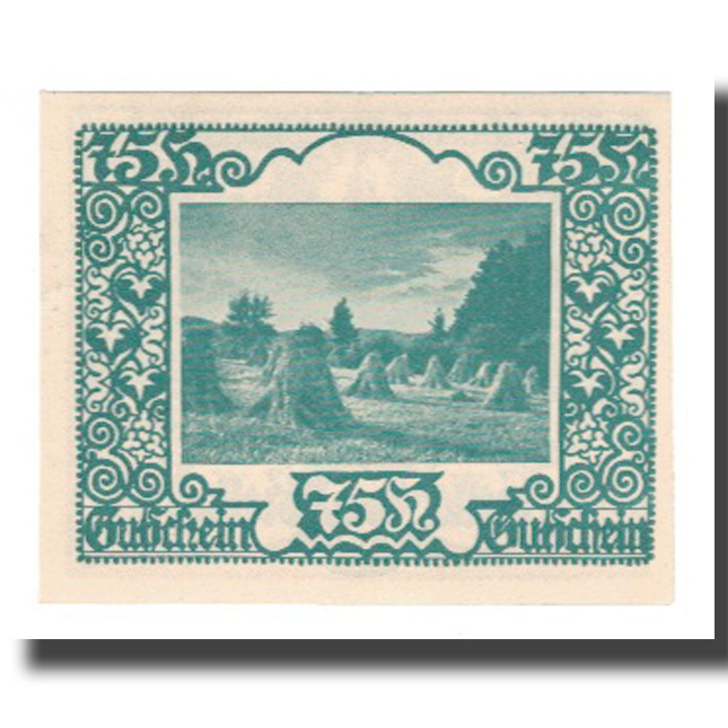 Biljet, Oostenrijk, St. Marienkirchen bei Schärding O.Ö. Gemeinde, 75 Heller