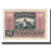 Banknote, Austria, Bromberg Gemeinde Schlatten N.Ö., 10 Heller, Texte, 1920