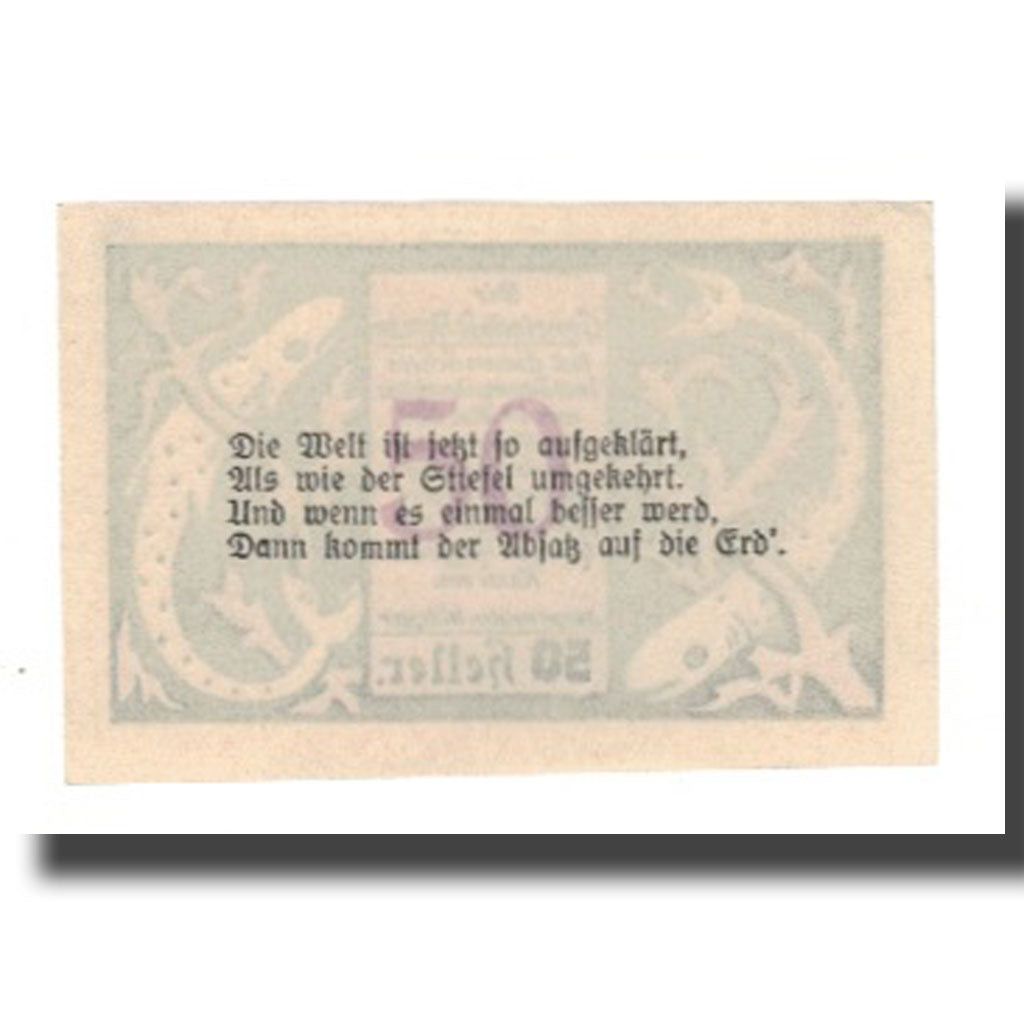 Banknote, Austria, St. Roman O.Ö. Gemeinde, 50 Heller, Texte, 1920, AU(55-58)