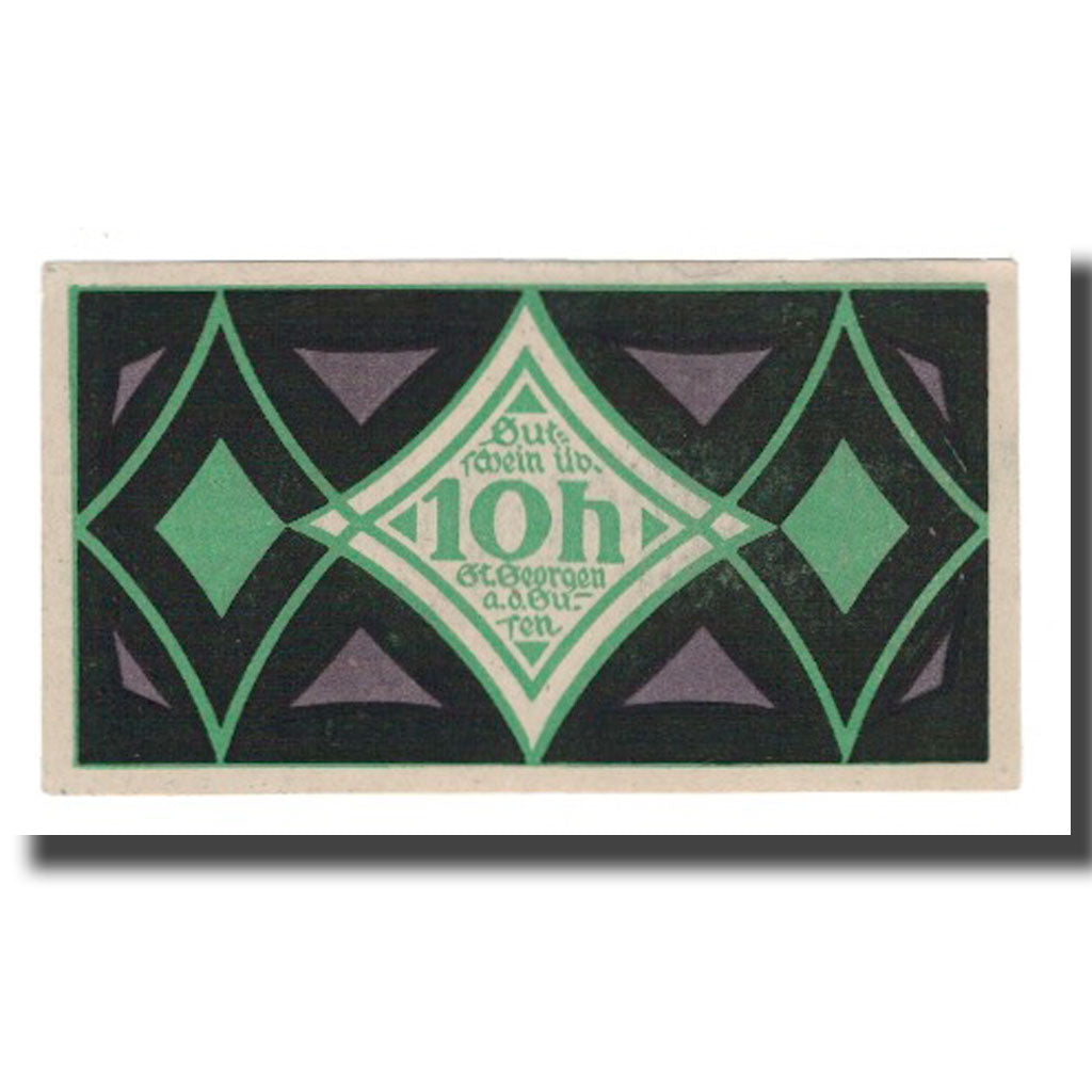 Banknot, Austria, St. Georgen an der Gusen O.Ö. Gemeinde, 10 Heller, texte 1