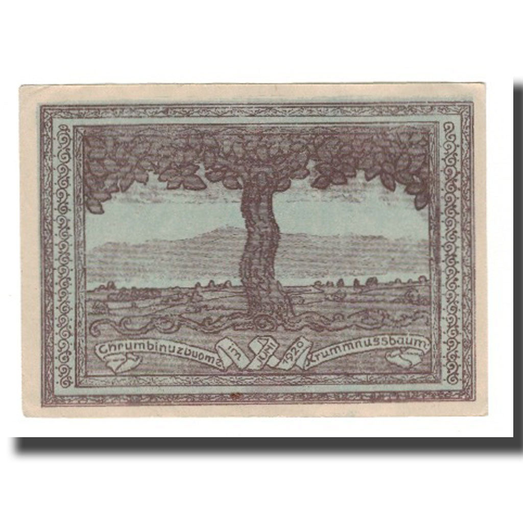 Banknote, Austria, Krumnussbaum N.Ö. Gemeinde, 50 Heller, paysage 1, 1920