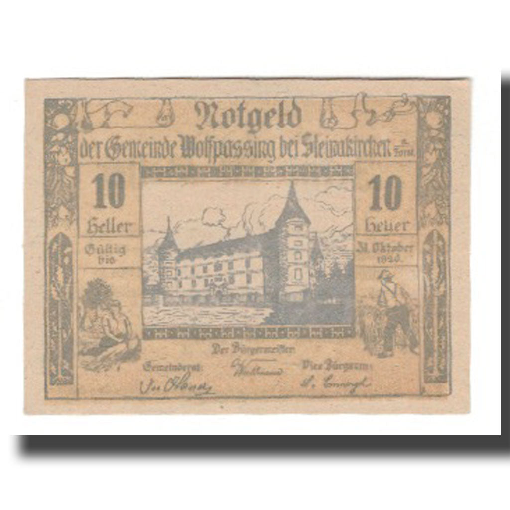 Biljet, Oostenrijk, Wolfpassing bei Steinakirchen am Forst N.Ö. Gemeinde, 10