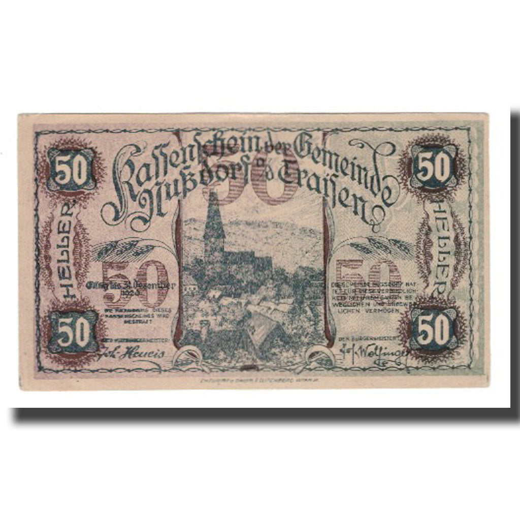 Banknote, Austria, Nußdorf an der Traisen N.Ö. Gemeinde, 50 Heller, N.D, 1920