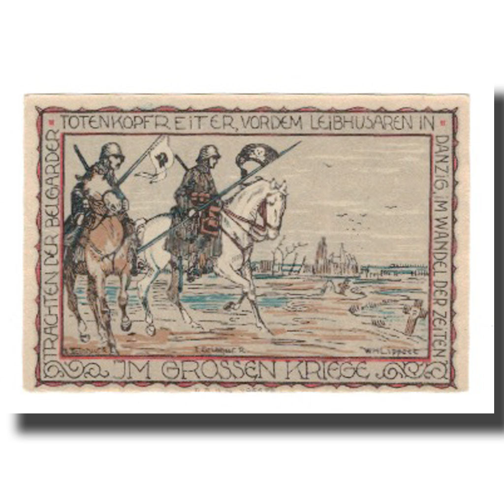Billet, Allemagne, Belgard a. Persante Stadt, 2 Mark, personnage, SUP, Mehl:69.3