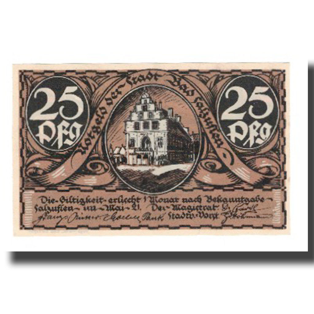 Billet, Allemagne, Salzuflen, Bad Stadt, 25 Pfennig, personnage, 1921, SUP