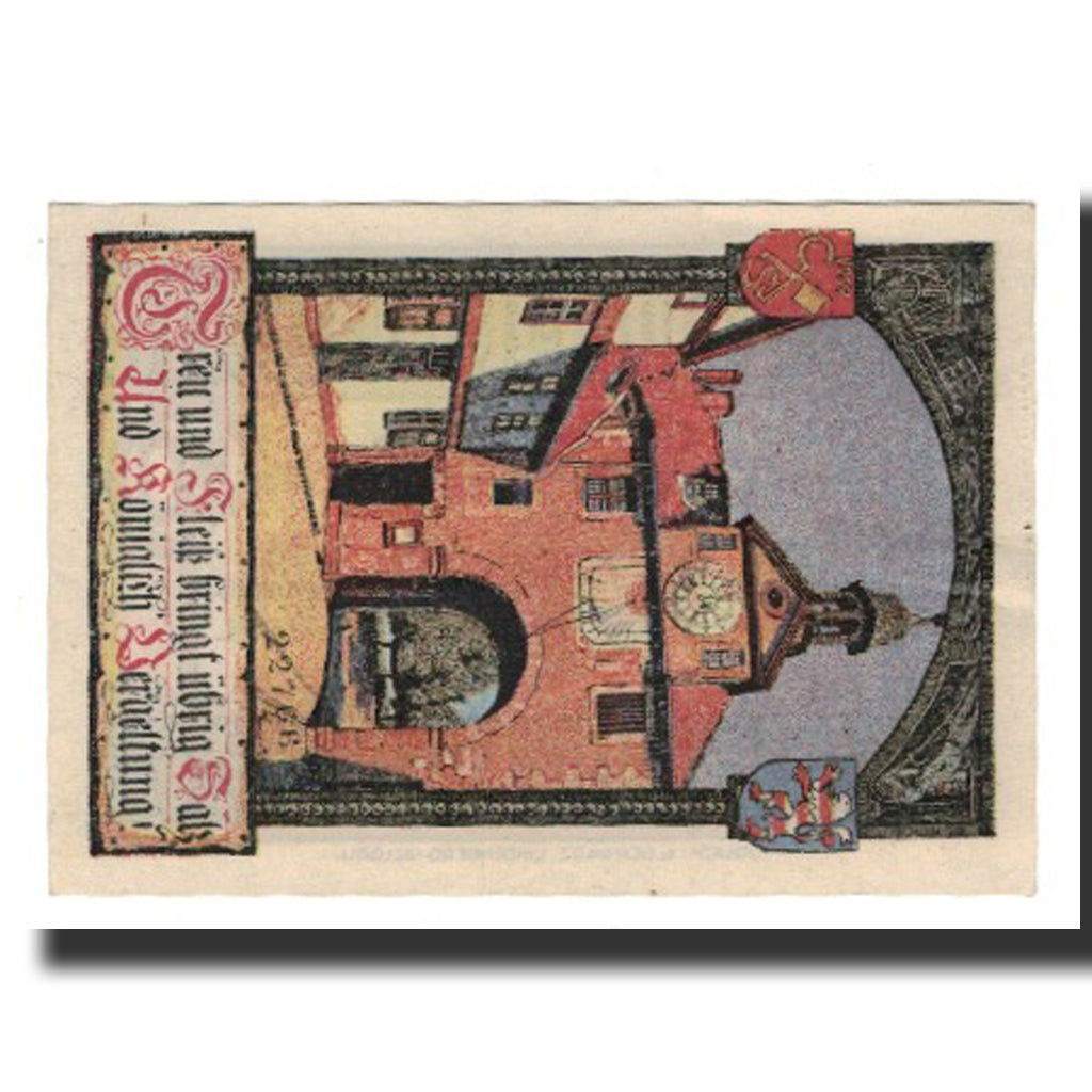 Banconote, Germania, Sooden a.d. Werra, Bad Gemeinde, 50 Pfennig, Batiment
