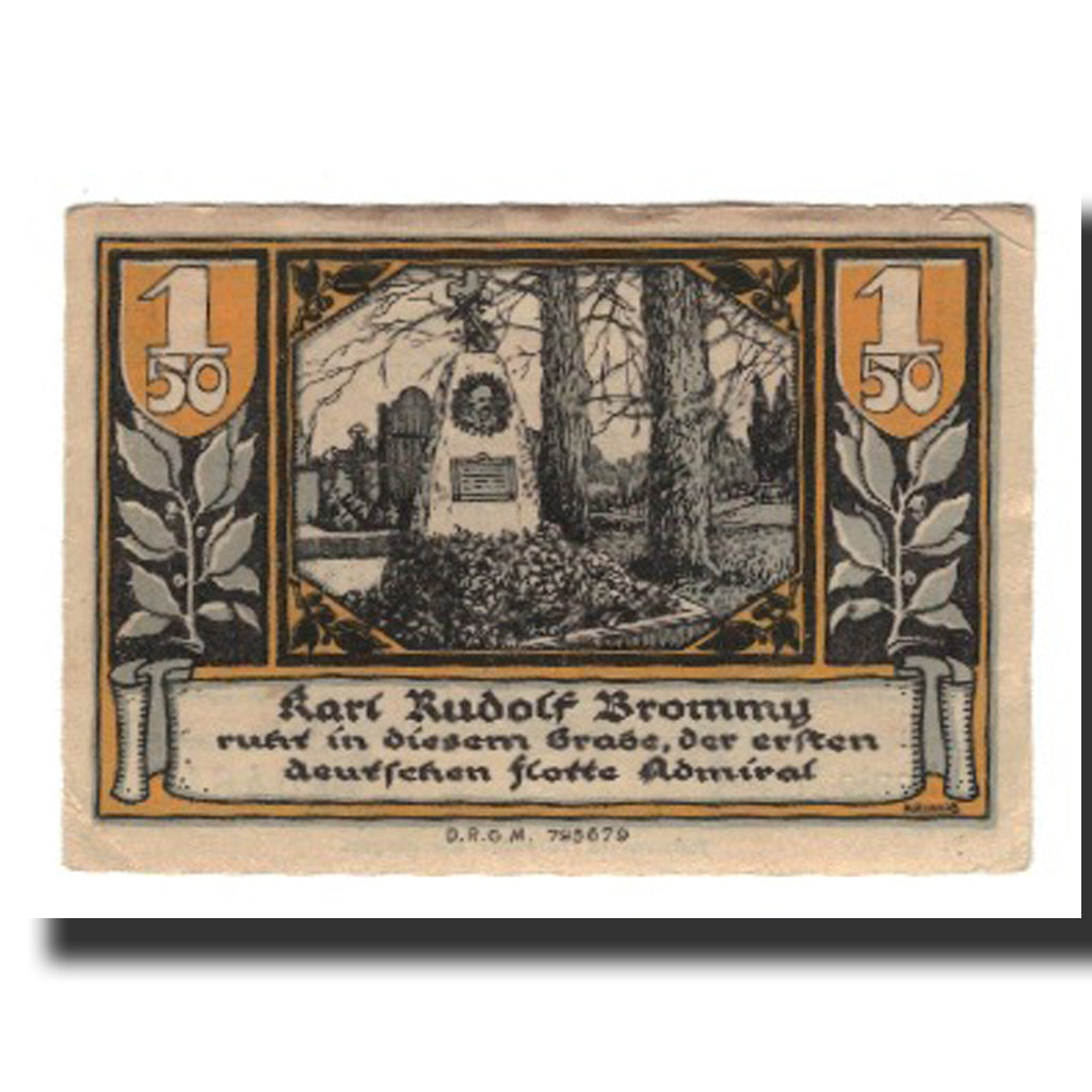 Banknote, Germany, Brake Stadtische Sparkasse, 1.5 Mark, Monument, Undated