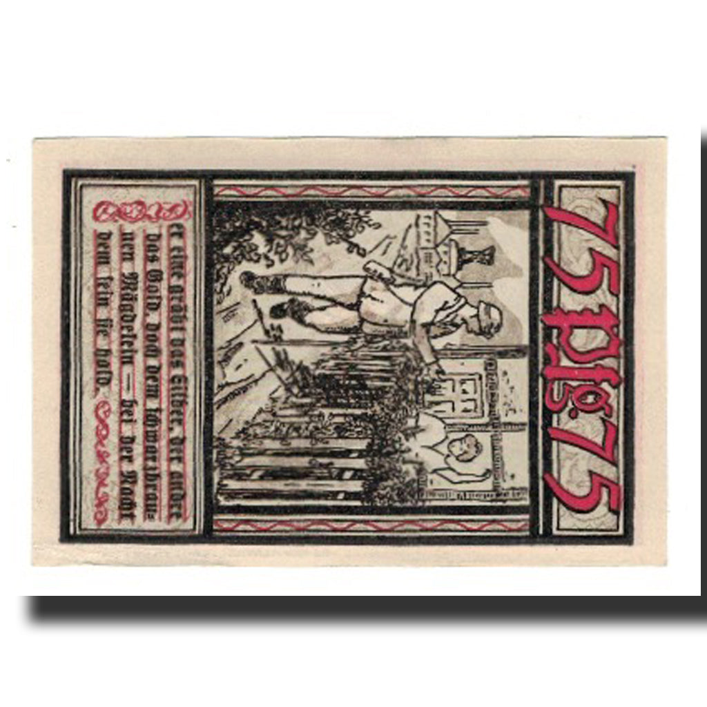 Banknot, Niemcy, Bochum Landkreis, 75 Pfennig, personnage 2, 1921, 1921-11-01