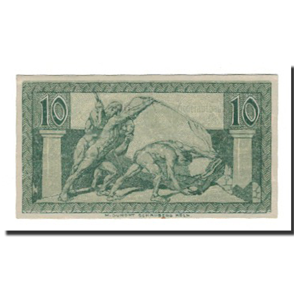 Banknote, Germany, Bonn Stadt und Landkreis und Siegkreis, 10 Pfennig