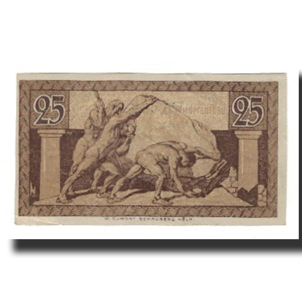 Banknote, Germany, Bonn Stadt und Landkreis und Siegkreis, 25 Pfennig