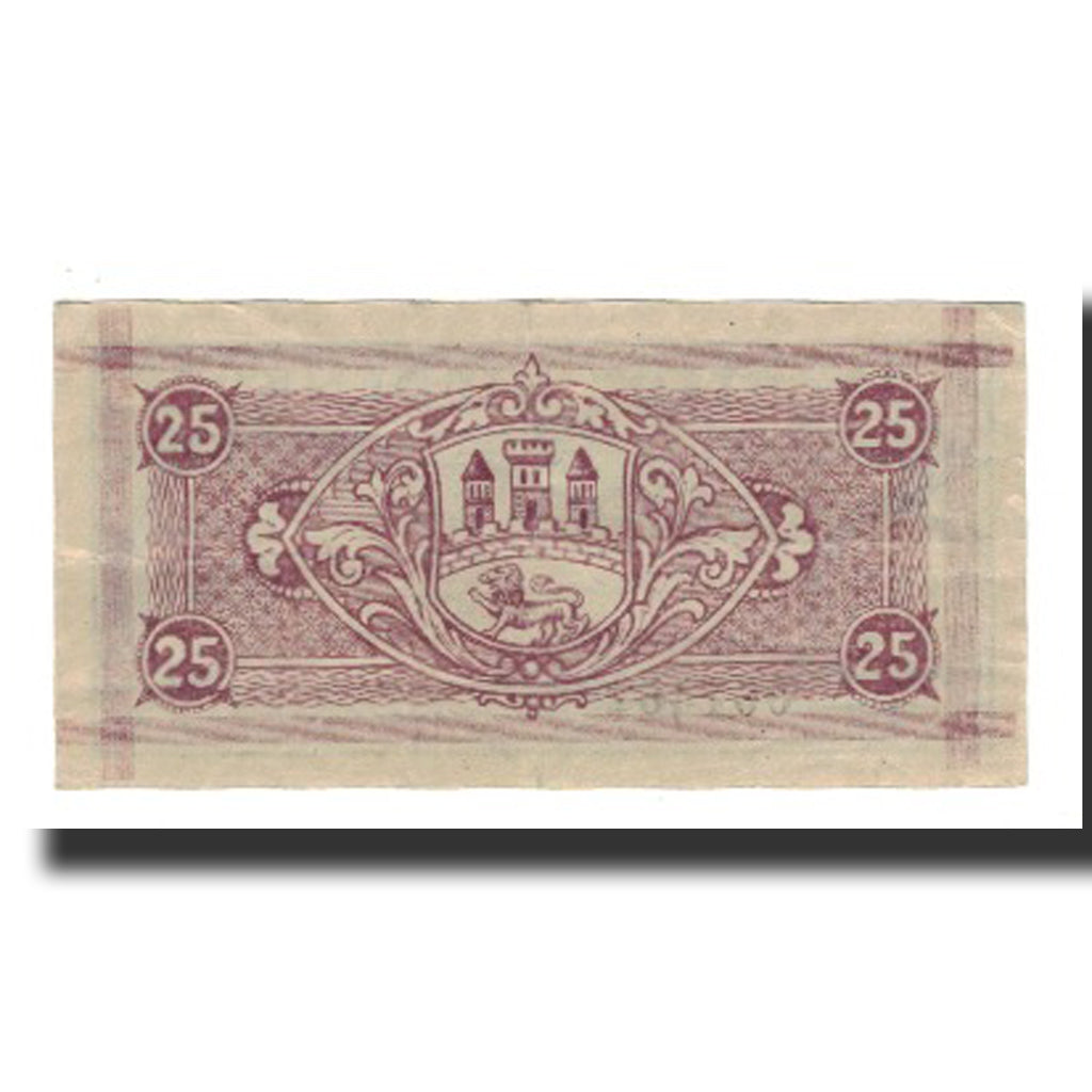 Geldschein, Deutschland, Biedenkopf Stadt, 25 Pfennig, Blason, 1920, 1920-08-15