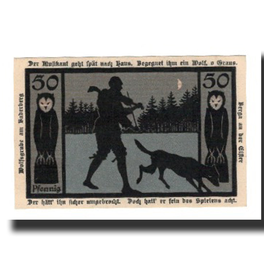 Banknote, Germany, Berga a.d. Elster Stadt, 50 Pfennig, personnage 1, 1921