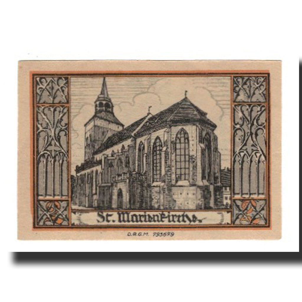 Banknote, Germany, Belgard a. Persante Stadt, 2 Mark, Eglise, AU(55-58)