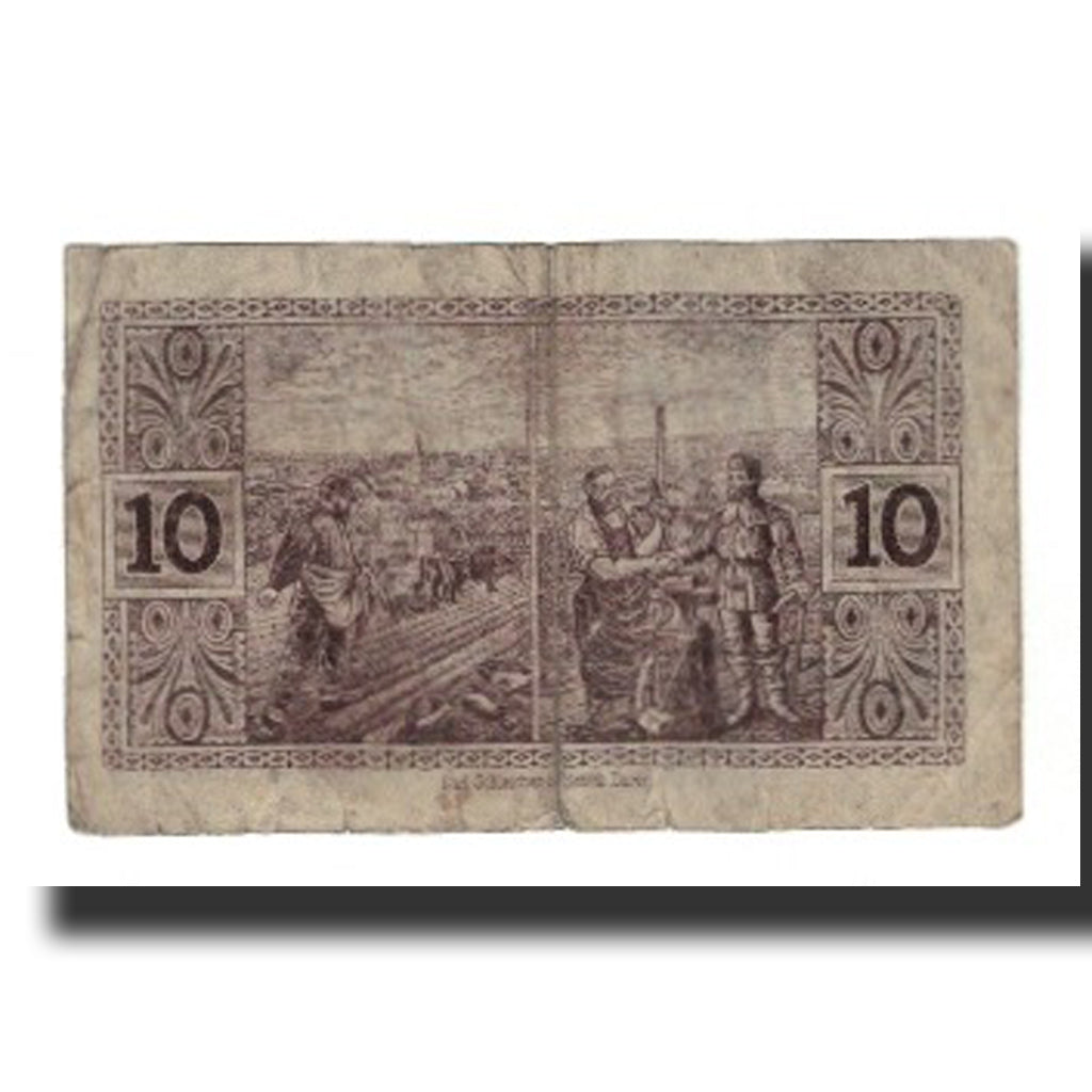 Banknote, Germany, Altenkirchen und Waldbröl Kreise, 10 Pfennig, personnage