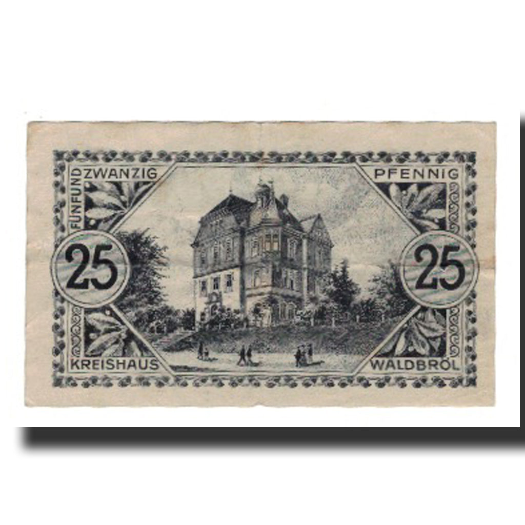 Banknote, Germany, Altenkirchen und Waldbröl Kreise, 25 Pfennig, Batiment