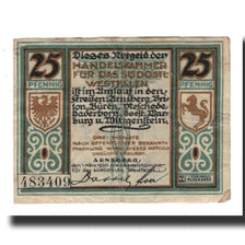 Banconote, Germania, Arnsberg Handelskammer für das südöstliche Westfalen, 25